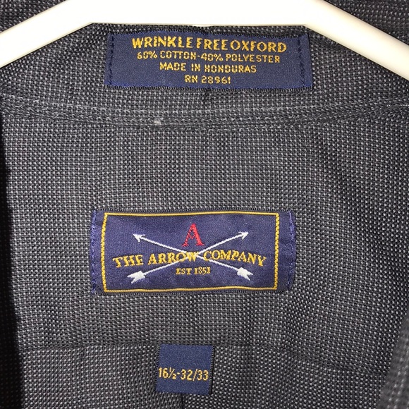 MEN”s The Arrow Company Long-sleeved Oxford Shirt - Picture 8 of 8